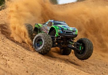 TRAXXAS MAXX ULTIMATE 4X4 GRÜN 1/10 MONSTER-TRUCK RTR BRUSHLESS, OHNE AKKU UND LADEGERÄT