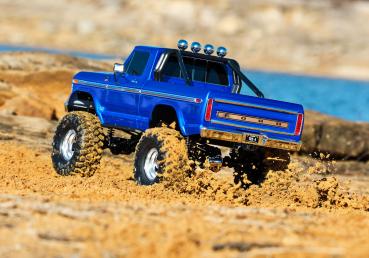 TRAXXAS TRX-4 79 FORD F150 HIGH-TRAIL 1/10 CRAWLER RTR BLAU BRUSHED, OHNE AKKU UND LADEGERÄT