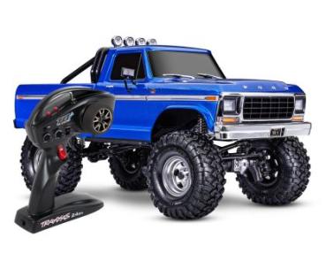 TRAXXAS TRX-4 79 FORD F150 HIGH-TRAIL 1/10 CRAWLER RTR BLAU BRUSHED, OHNE AKKU UND LADEGERÄT