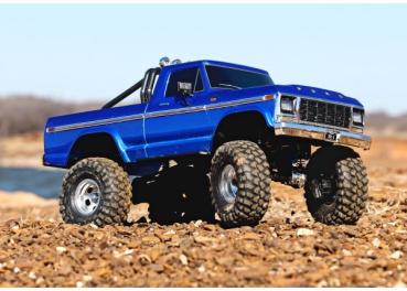 TRAXXAS TRX-4 79 FORD F150 HIGH-TRAIL 1/10 CRAWLER RTR BLAU BRUSHED, OHNE AKKU UND LADEGERÄT