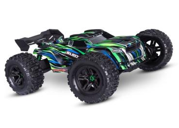 TRAXXAS SLEDGE 4X4 BELTED GRÜN 1/8 MONSTER-TRUCK RTR BRUSHLESS, OHNE AKKU/LADEGERÄT