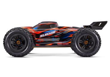 Preview: TRAXXAS SLEDGE 4X4 BELTED ORANGE 1/8 MONSTER-TRUCK RTR BRUSHLESS, OHNE AKKU/LADEGERÄT
