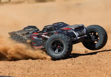 TRAXXAS SLEDGE 4X4 BELTED ROT 1/8 MONSTER-TRUCK RTR BRUSHLESS, OHNE AKKU/LADEGERÄT