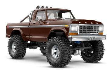 TRX TRX-4M FORD F150 4X4 LIFTED BRAUN 1/18 CRAWLER RTR BRUSHED, MIT AKKU UND USB LADEGERÄT