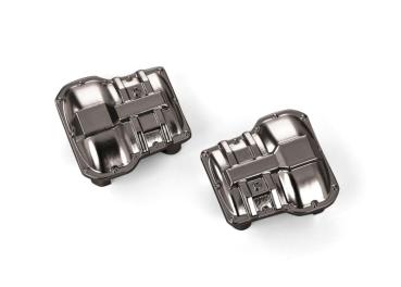 DIFFERENTIAL-ABDECKUNG V/H SCHWARZ-CHROM TRAXXAS TRX-4M
