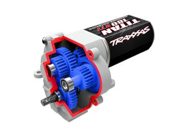 GETRIEBE MIT MOTOR KOMPLETT (SPEED UNTERSETZUNG 9.7:1) TRAXXAS TRX-4M
