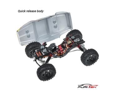 Preview: Furitek Cayman PRO V2 4x4 1/18 Premium RC Crawler schwarz