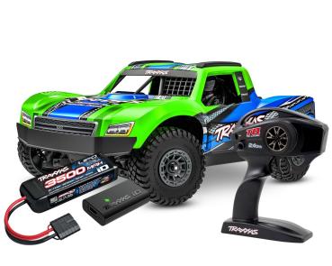 Preview: TRAXXAS MINI-SLASH BL-2S 4X4 GRÜN 1/16 SHORT COURSE RTR BRUSHLESS, HD-TEILE, MIT 2S LIPO/LADER BULK-PROMO