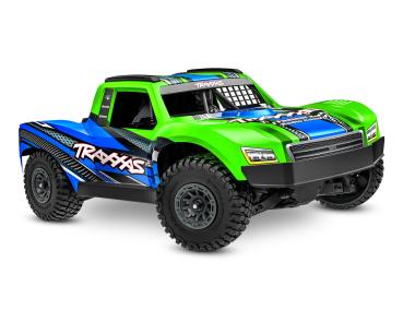 Preview: TRAXXAS MINI-SLASH BL-2S 4X4 GRÜN 1/16 SHORT COURSE RTR BRUSHLESS, HD-TEILE, MIT 2S LIPO/LADER BULK-PROMO