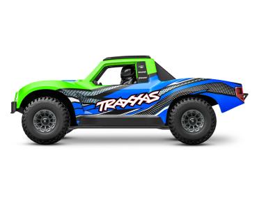 TRAXXAS MINI-SLASH BL-2S 4X4 GRÜN 1/16 SHORT COURSE RTR BRUSHLESS, HD-TEILE, MIT 2S LIPO/LADER BULK-PROMO