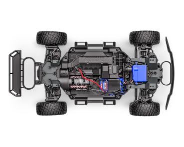 TRAXXAS MINI-SLASH BL-2S 4X4 GELB 1/16 SHORT COURSE RTR BRUSHLESS, HD-TEILE, MIT 2S LIPO/LADER BULK-PROMO
