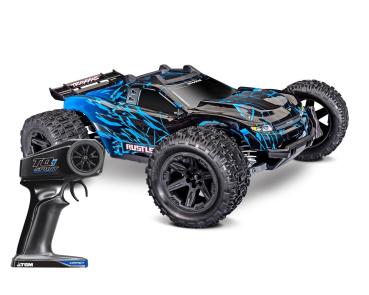 Preview: TRAXXAS RUSTLER 1/10 4X4 STADIUM-TRUCK BLAU RTR VX3 BRUSHLESS, HD