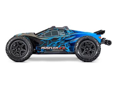 Preview: TRAXXAS RUSTLER 1/10 4X4 STADIUM-TRUCK BLAU RTR VX3 BRUSHLESS, HD