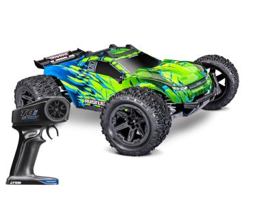 Preview: TRAXXAS RUSTLER 1/10 4X4 STADIUM-TRUCK GRÜN RTR VX3 BRUSHLESS, HD