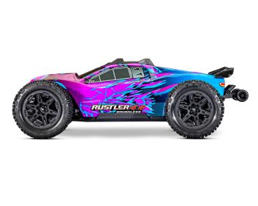 Preview: TRAXXAS RUSTLER 1/10 4X4 STADIUM-TRUCK PURBLE RTR VX3 BRUSHLESS, HD