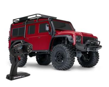 Preview: TRAXXAS TRX-4 LR Defender rot 1/10 Crawler RTR Brushed, Clipless, ohne Akku und Ladegerät