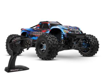 Preview: TRAXXAS MAXX ULTIMATE 4X4 BLAU 1/10 MONSTER-TRUCK RTR BRUSHLESS, OHNE AKKU UND LADEGERÄT