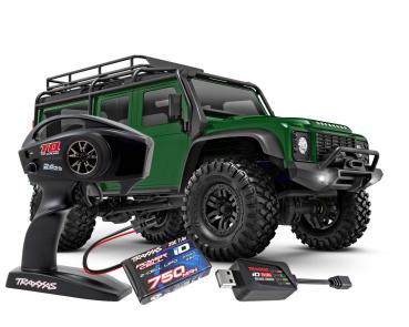 Preview: TRAXXAS TRX-4M LR DEFENDER 4X4 GRÜN 1/18 CRAWLER RTR BRUSHED, MIT AKKU UND USB LADEGERÄT
