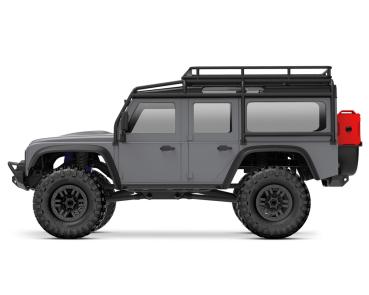 Preview: TRAXXAS TRX-4M LR DEFENDER 4X4 SILBER 1/18 CRAWLER RTR BRUSHED, MIT AKKU UND USB LADEGERÄT