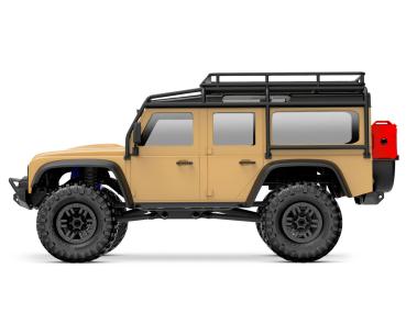 Preview: TRAXXAS TRX-4M LR DEFENDER 4X4 TAN 1/18 CRAWLER RTR BRUSHED, MIT AKKU UND USB LADEGERÄT