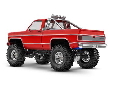 TRAXXAS TRX-4M CHEVY K10 4X4 LIFTED ROT 1/18 CRAWLER RTR BRUSHED, MIT AKKU UND USB LADEGERÄT