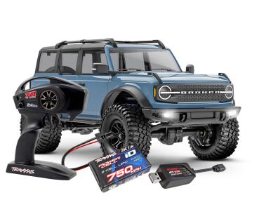 TRAXXAS TRX-4M FORD BRONCO 4X4 AREA 51 1/18 CRAWLER RTR BRUSHED, MIT AKKU UND USB LADEGERÄT