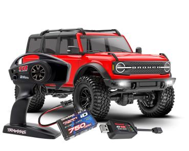 TRAXXAS TRX-4M FORD BRONCO 4X4 ROT 1/18 CRAWLER RTR BRUSHED, MIT AKKU UND USB LADEGERÄT