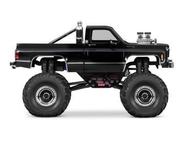 SLVR TRAXXAS TRX-4MT CHEVY K10 4X4 SCHWARZ 1/18 MONSTER-TRUC BRUSHED, MIT AKKU UND USB LADEGERÄT
