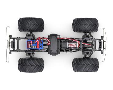 SLVR TRAXXAS TRX-4MT CHEVY K10 4X4 SCHWARZ 1/18 MONSTER-TRUC BRUSHED, MIT AKKU UND USB LADEGERÄT