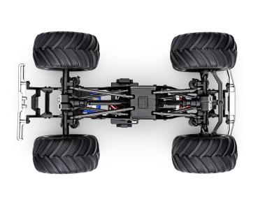 SLVR TRAXXAS TRX-4MT CHEVY K10 4X4 SCHWARZ 1/18 MONSTER-TRUC BRUSHED, MIT AKKU UND USB LADEGERÄT