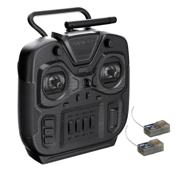 ABSIMA 6-Kanal Stick Fernsteuerungsset "SR6S-EVO" 2.4GHz - 2* RX