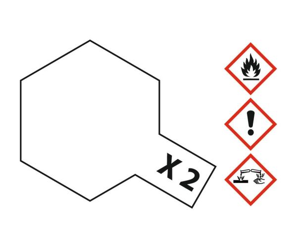 Tamiya X-Acrylfarbe X -2 Weiß glänzend Inhalt: 23 ml