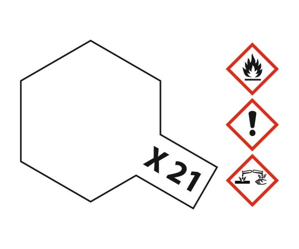 Tamiya X-Acrylfarbe X-21 Mattier-Medium Inhalt: 23 ml