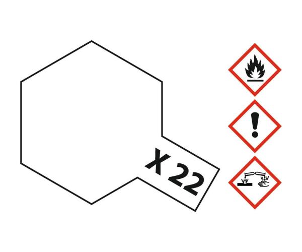 Tamiya X-Acrylfarbe X-22 Klarlack glänzend Inhalt: 23 ml