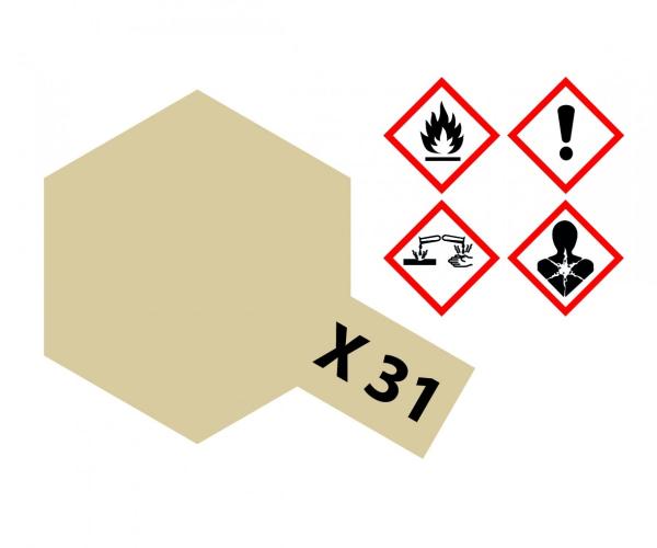 Tamiya X-Acrylfarbe X-31 Titanium Gold glänzend Inhalt: 23 ml