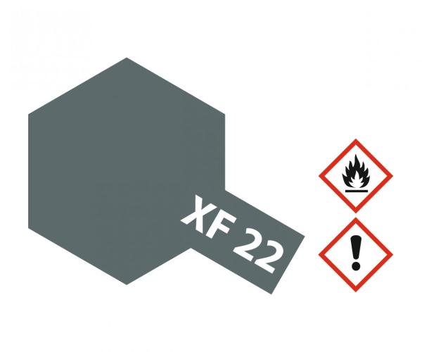 Tamiya XF-Acrylfarbe XF-22 Royal-Marine Grau matt Inhalt: 23 ml