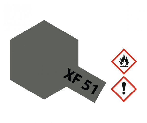Tamiya XF-Acrylfarbe XF-51 Khaki Drab (graubraun) matt Inhalt: 23 ml