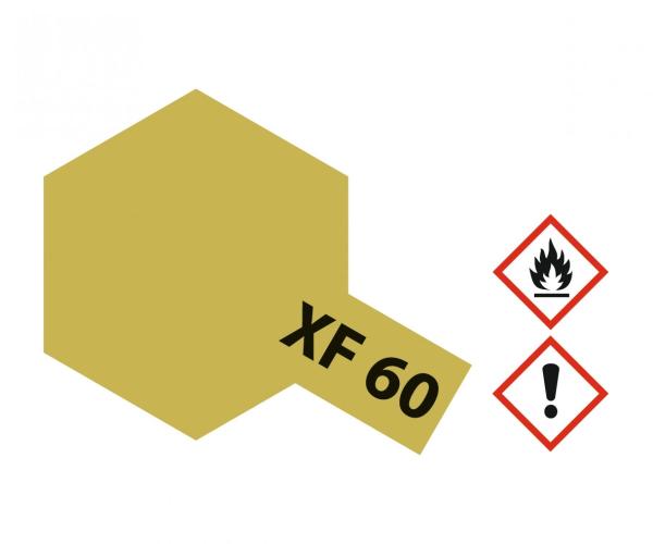 Tamiya XF-Acrylfarbe XF-60 Dunkelgelb matt Inhalt: 23 ml