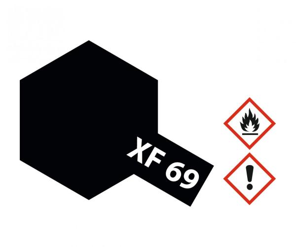 Tamiya XF-Acrylfarbe XF-69 NATO Schwarz matt Inhalt: 23 ml