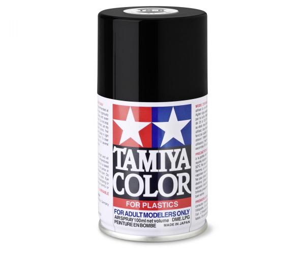 Tamiya TS-Farbspray TS-6 Schwarz matt Inhalt: 100 ml