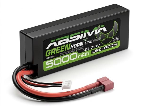 Greenhorn LiPo 2S/7.4V 50C 5000 HC (T-Plug)