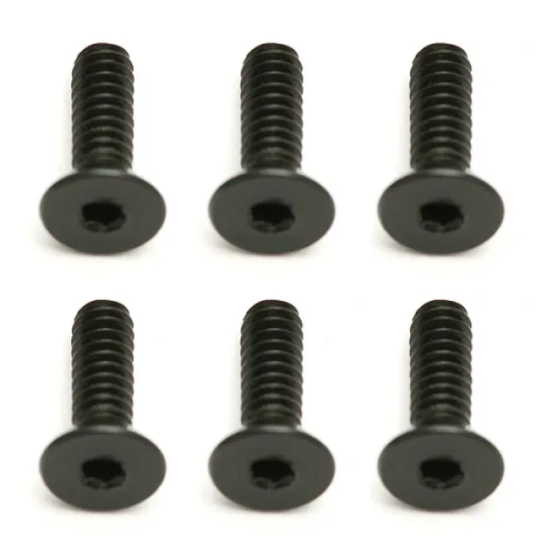 TEAM ASSOCIATED Screws, 4-40 x 3/8 in FHCS