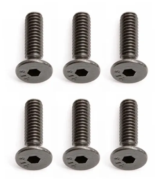 TEAM ASSOCIATED Screws, 5-40 x 1/2 in FHCS
