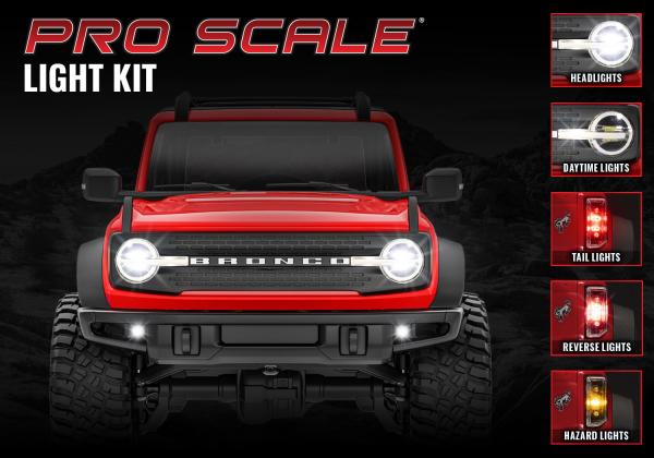 Pro Scale LED Licht-Set komplett TRAXXAS TRX-4M Bronco
