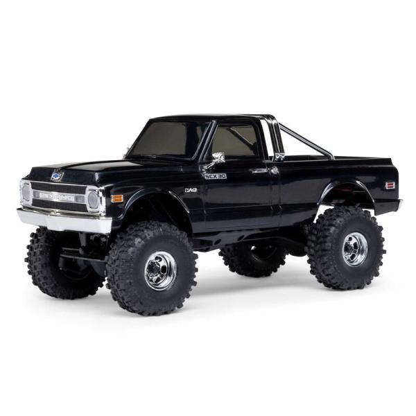 Axial 1/30 SCX30 Chevrolet K10 4X4 RTR Brushed Rock Crawler (Battery & Charger Included), Black