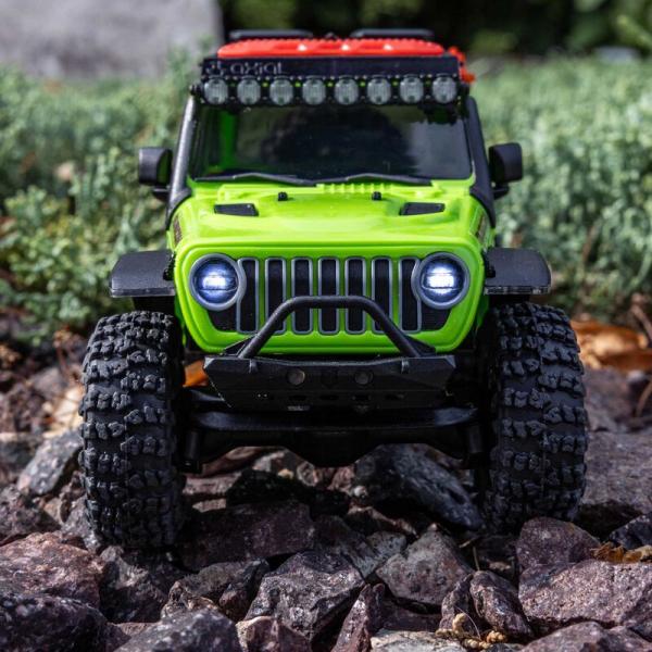 Axial 1/30 SCX30 Jeep Wrangler JLU 4X4 RTR Brushed Rock Crawler (Battery & Charger Included), Green