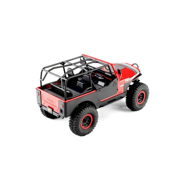 Axial 1/30 SCX30 Jeep CJ-7 GenRight 4X4 RTR Brushed Rock Crawler (Battery & Charger Included), Red