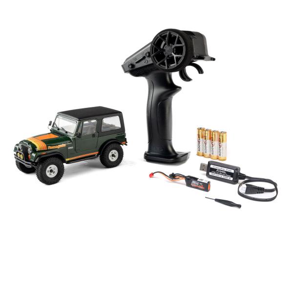 Axial 1/30 SCX30 Jeep CJ-7 Renegade 4X4 RTR Brushed Rock Crawler (Battery & Charger Included), Green