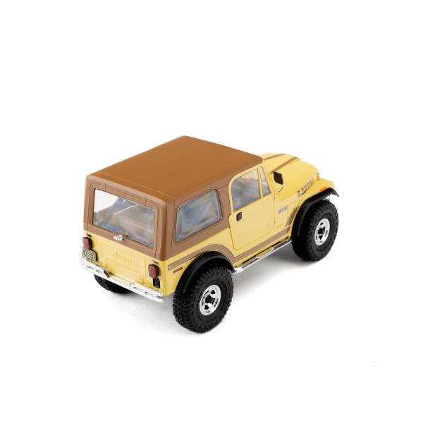 Axial Limited Edition 1/30 SCX30 Jeep CJ-7 Laredo 4X4 RTR Brushed Rock Crawler (Battery & Charger Included), Yellow