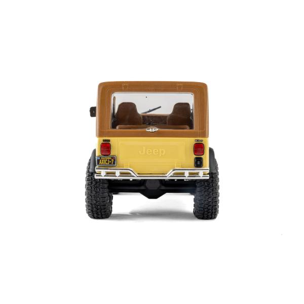 Axial Limited Edition 1/30 SCX30 Jeep CJ-7 Laredo 4X4 RTR Brushed Rock Crawler (Battery & Charger Included), Yellow